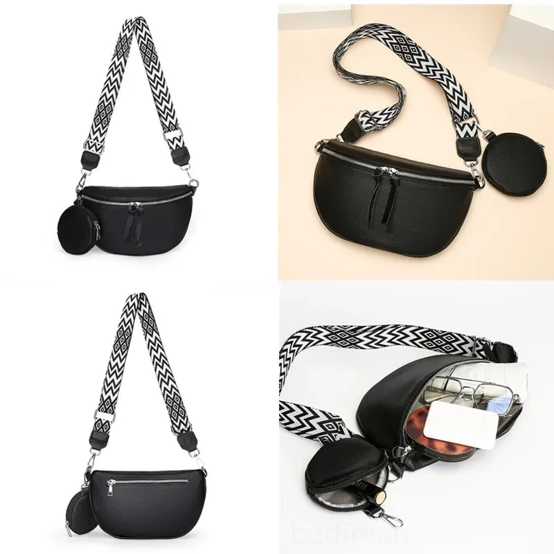 Hayley Refined Leather Shoulder Bag Elegant Multi‑Compartment Tote