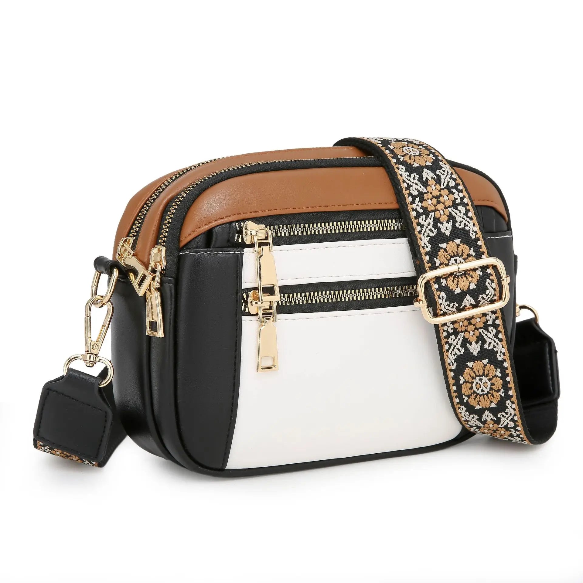 Ayla Refined Leather Shoulder Bag with Adjustable Strap