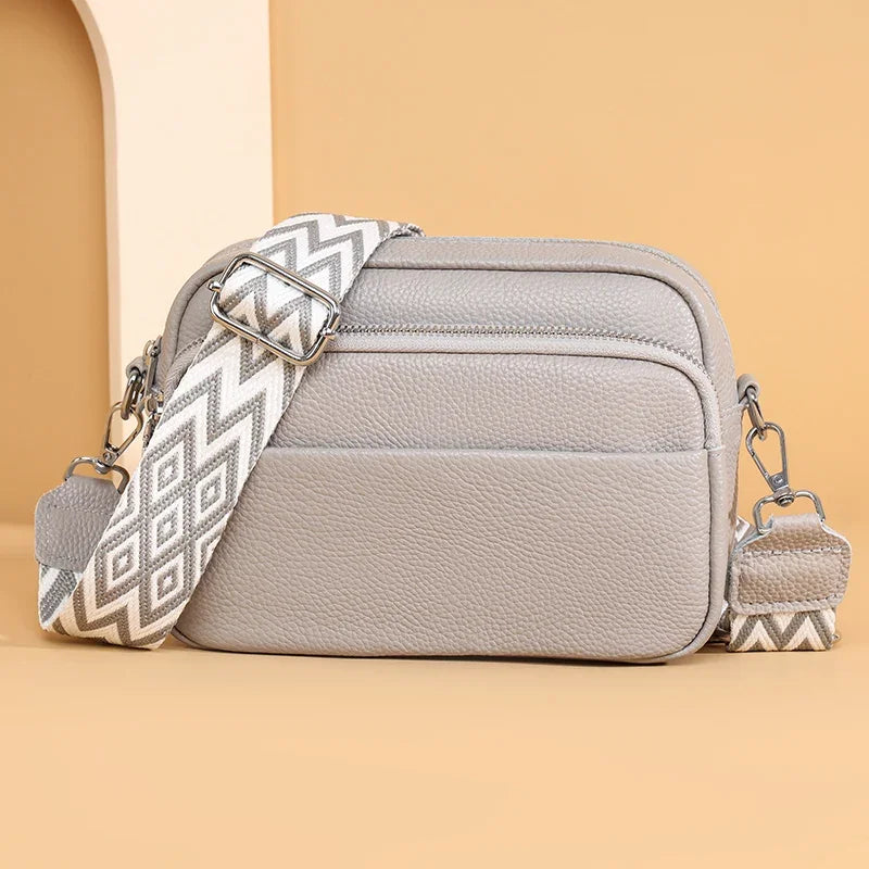 Talia Premium Leather Shoulder Bag: Elegant, Practical, Organised with Adjustable Strap