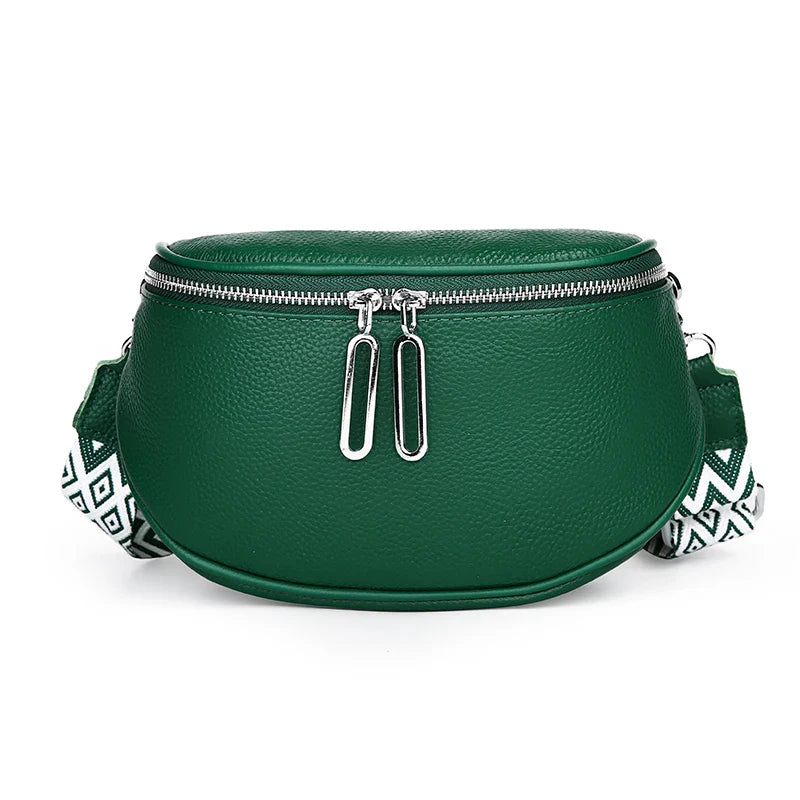 Indie Refined Leather Shoulder Bag – Premium Soft Leather Adjustable Strap