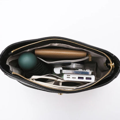 Juliet Refined Leather Shoulder Bag with Adjustable Strap