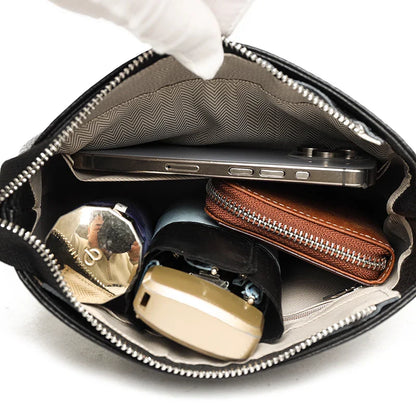 Matilda Refined Leather Shoulder Bag with Adjustable Strap