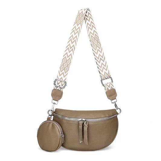 Hayley Refined Leather Shoulder Bag Elegant Multi‑Compartment Tote