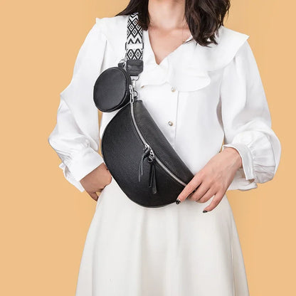 Hayley Refined Leather Shoulder Bag Elegant Multi‑Compartment Tote
