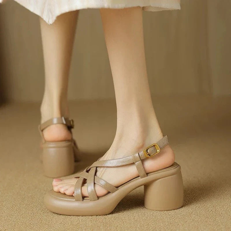 Platform Buckle Sandals