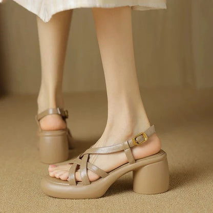 Platform Buckle Sandals