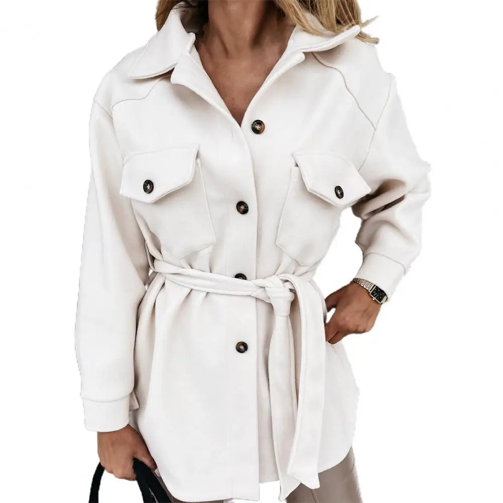 Sabrina Elegant Oversized Shacket – Trendy Casual Button‑Front Outerwear