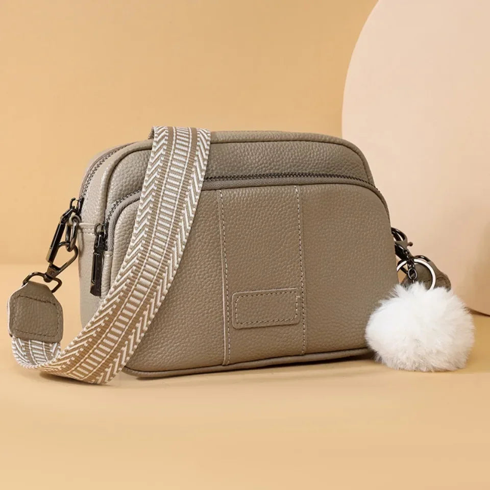 Maeve Refined Leather Shoulder Bag