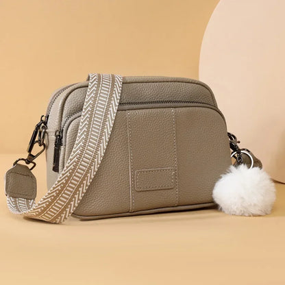 Maeve Refined Leather Shoulder Bag