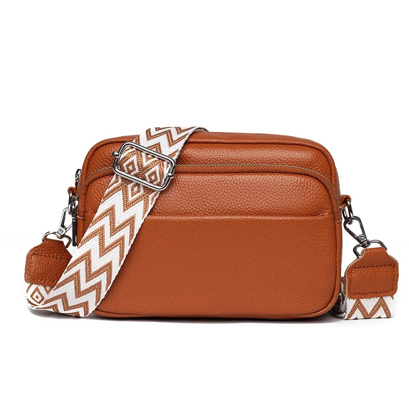 Talia Premium Leather Shoulder Bag: Elegant, Practical, Organised with Adjustable Strap