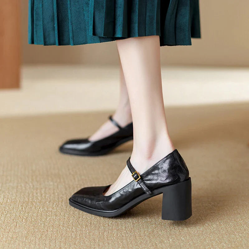 Vintage Square Toe Shoes
