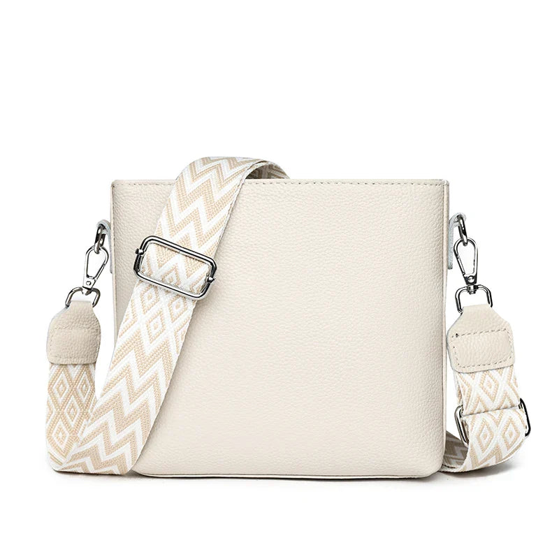 Matilda Refined Leather Shoulder Bag with Adjustable Strap