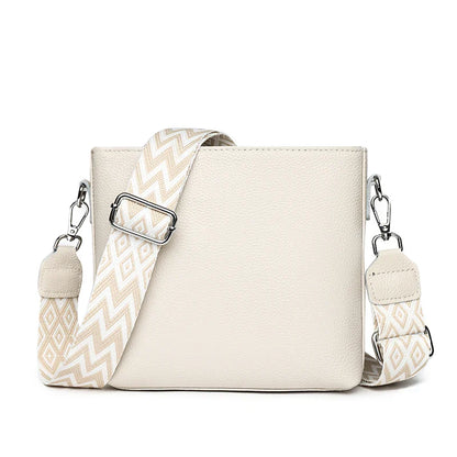 Matilda Refined Leather Shoulder Bag with Adjustable Strap