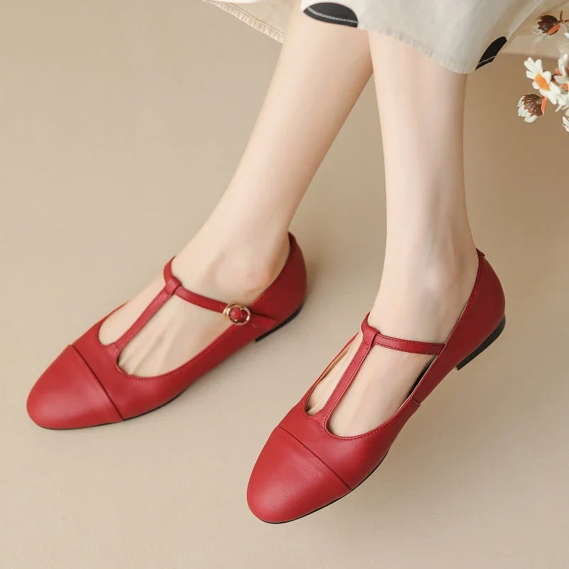 Genuine Leather Mary Janes