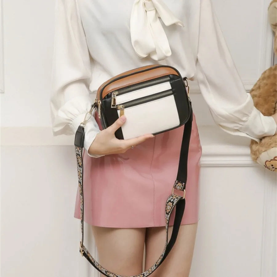 Ayla Refined Leather Shoulder Bag with Adjustable Strap