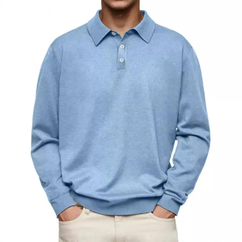 NEWPORT RESERVE™ I Long Sleeve Polo Shirt with White Buttons