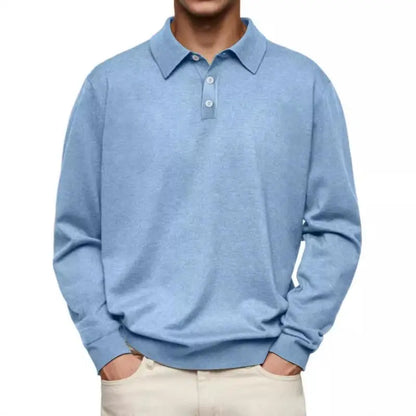 NEWPORT RESERVE™ I Long Sleeve Polo Shirt with White Buttons
