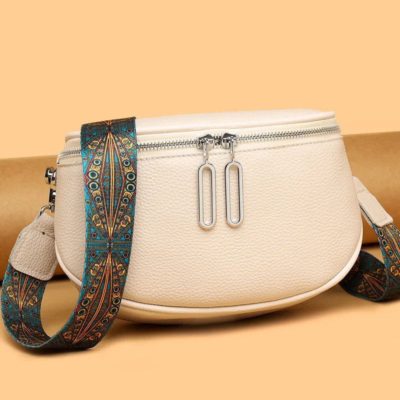 Indie Refined Leather Shoulder Bag – Premium Soft Leather Adjustable Strap