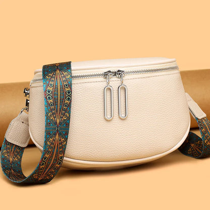 Indie Refined Leather Shoulder Bag – Premium Soft Leather Adjustable Strap