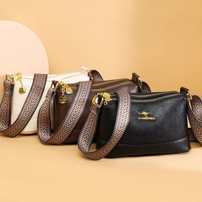 Addison Refined Leather Shoulder Bag – Elegant Soft Leather Carryall