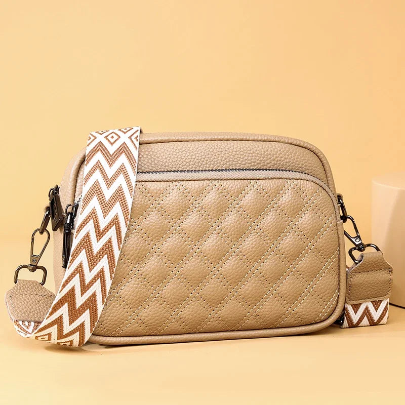 Josie Refined Leather Shoulder Bag – Elegant Adjustable Carry