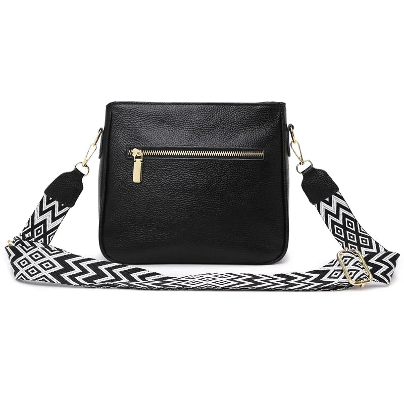 Juliet Refined Leather Shoulder Bag with Adjustable Strap