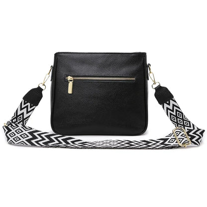 Juliet Refined Leather Shoulder Bag with Adjustable Strap