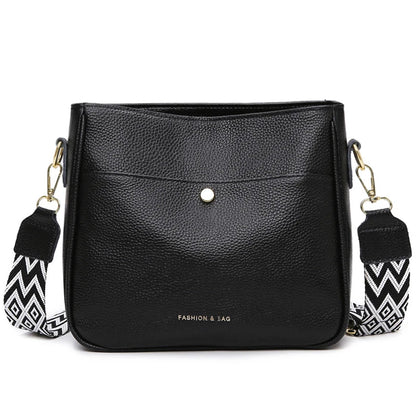 Juliet Refined Leather Shoulder Bag with Adjustable Strap