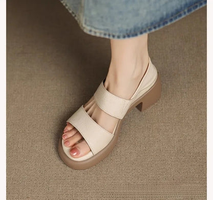 Soft Leather Roman Style Sandals