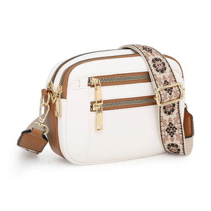 Ayla Refined Leather Shoulder Bag with Adjustable Strap