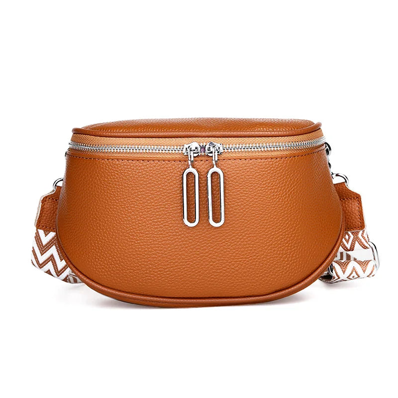 Indie Refined Leather Shoulder Bag – Premium Soft Leather Adjustable Strap