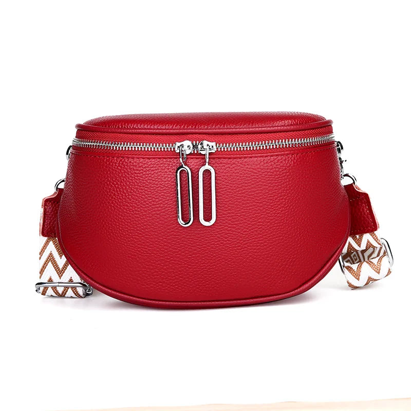 Indie Refined Leather Shoulder Bag – Premium Soft Leather Adjustable Strap