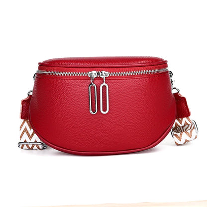 Indie Refined Leather Shoulder Bag – Premium Soft Leather Adjustable Strap