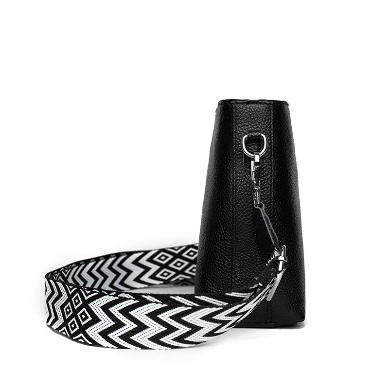 Matilda Refined Leather Shoulder Bag with Adjustable Strap