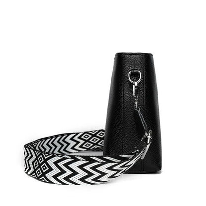 Matilda Refined Leather Shoulder Bag with Adjustable Strap