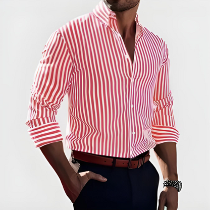 Theodor™ | Breathable Striped Shirt for a Relaxed Smart Look