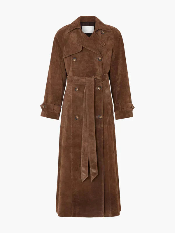 NEWPORT RESERVE I Cordula Suede Trench Coat