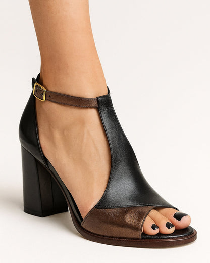 Ursiva – Sandals with Wide Heel