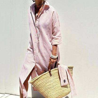 Alessandra™ | Elegant Striped Summer Dress (Almost Sold Out)