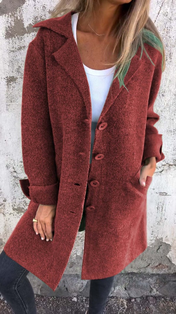 Isabella Trendy Women's Wool-Blend Coat Elegant Warmth Versatile