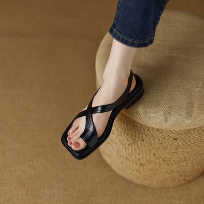Cross-lane Sandals