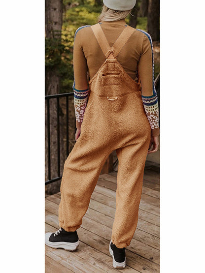 Newport Reserve I Women's Fleece Thermal Overalls With Zippered Pockets