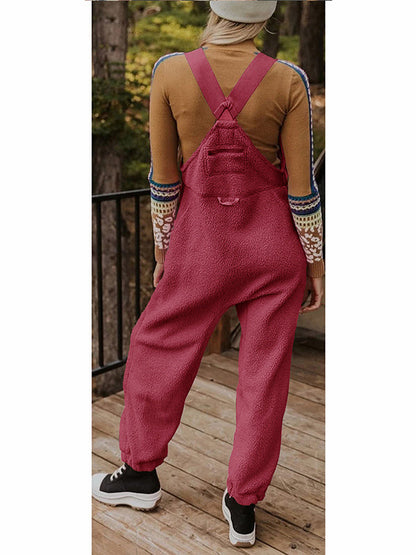 Newport Reserve I Women's Fleece Thermal Overalls With Zippered Pockets