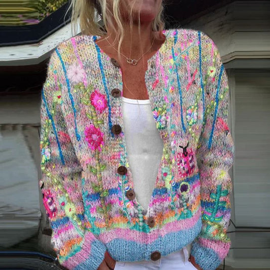 Sanne Elegant Floral Print Lightweight Vest for Sunny Spring Days