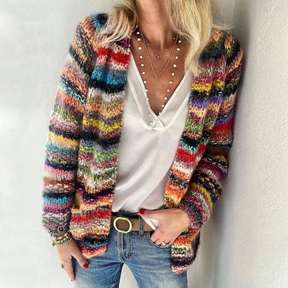 Niamh Colourful Comfortable Cardigan Soft Layered Sweater for Women