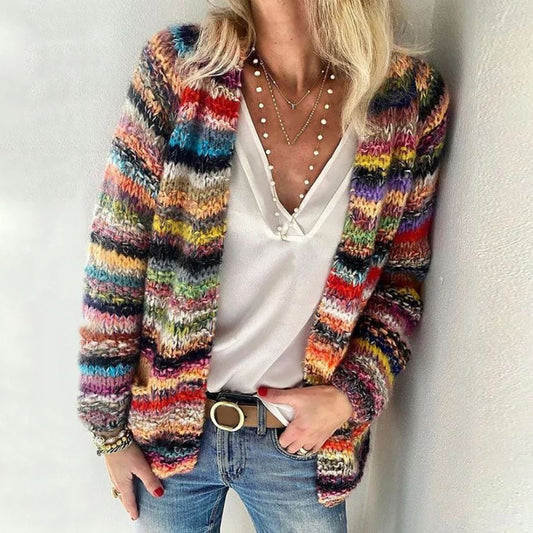 Niamh Colourful Comfortable Cardigan Soft Layered Sweater for Women