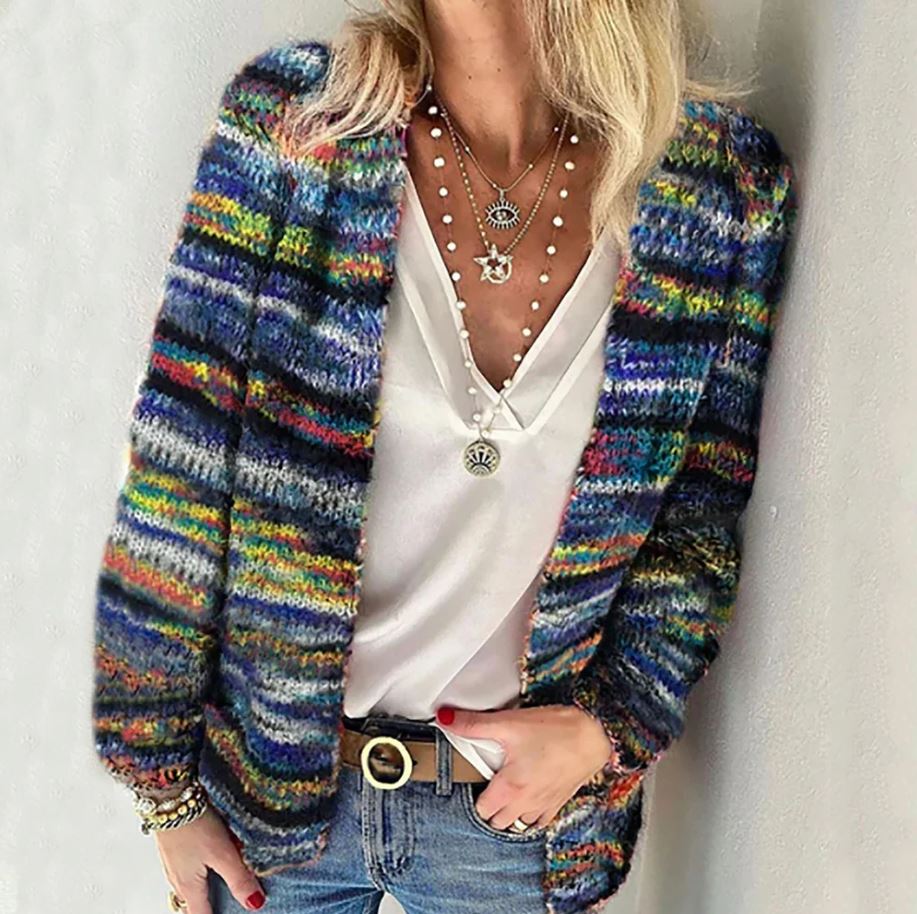Niamh Colourful Comfortable Cardigan Soft Layered Sweater for Women