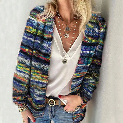 Niamh Colourful Comfortable Cardigan Soft Layered Sweater for Women