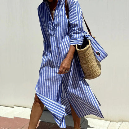 Alessandra™ | Elegant Striped Summer Dress (Almost Sold Out)