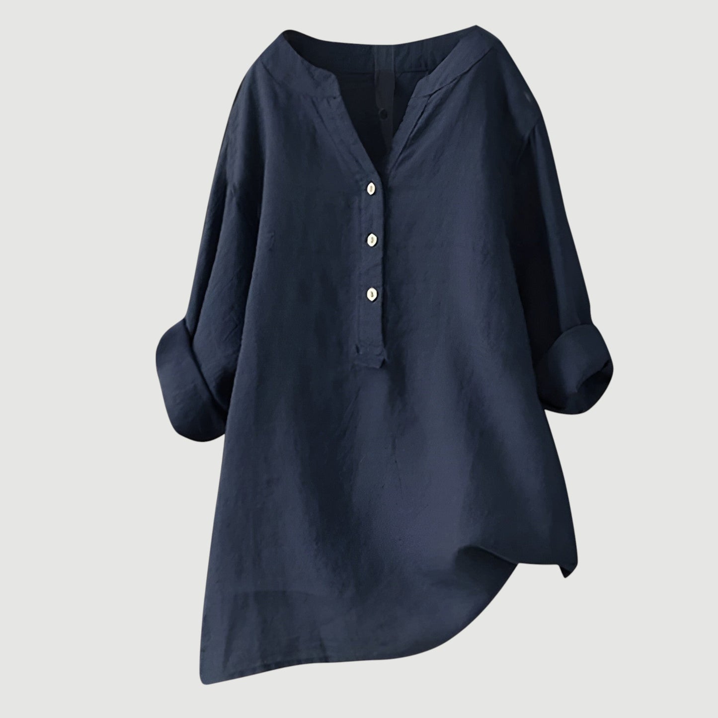 Freja™ – Airy and Comfortable Button-Up Linen Shirt
